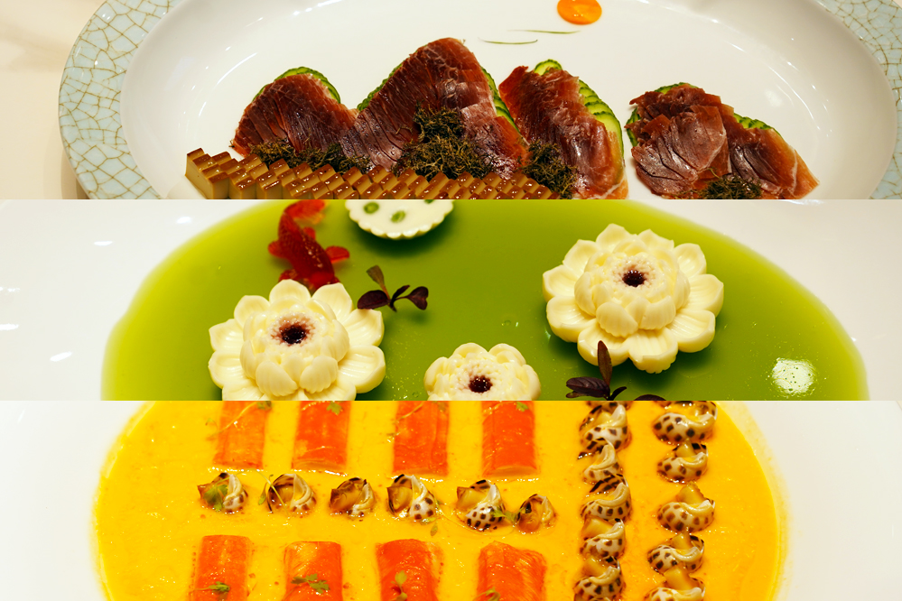 大觀樓長聯(lián)宴。從上至下依次為北走蜿蜒、九夏芙蓉、蟹嶼螺洲。供圖